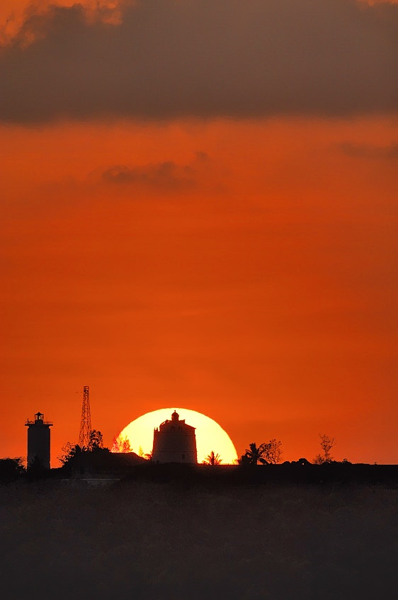 Sunset Behind Aguada Fort