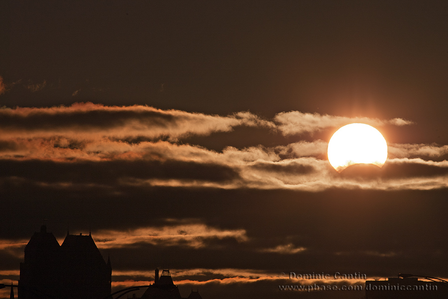 clipse solaire partielle / Partial solar eclipse