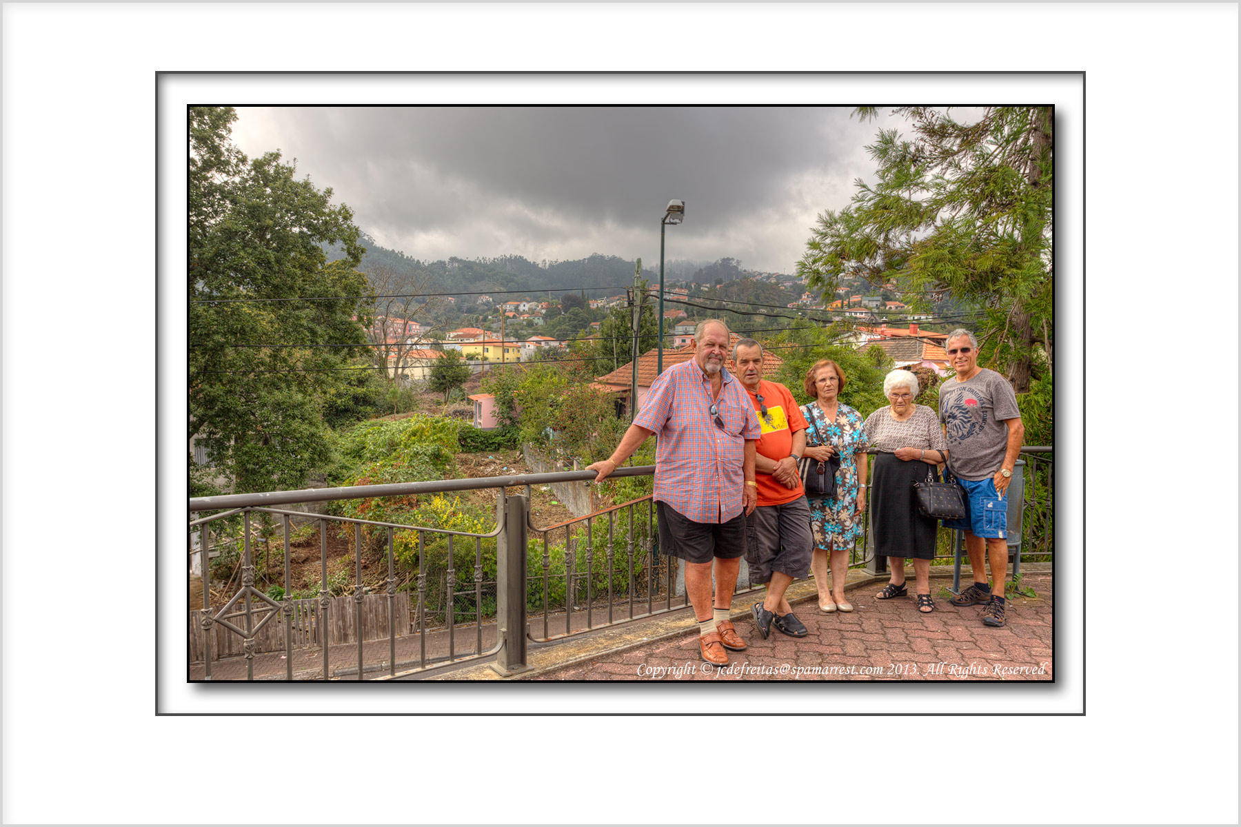 2013 - Maria Lurdes (My Mom), Clarinda (My Sister), Alfredo, Ken & John - Camacha, Madeira - Portugal
