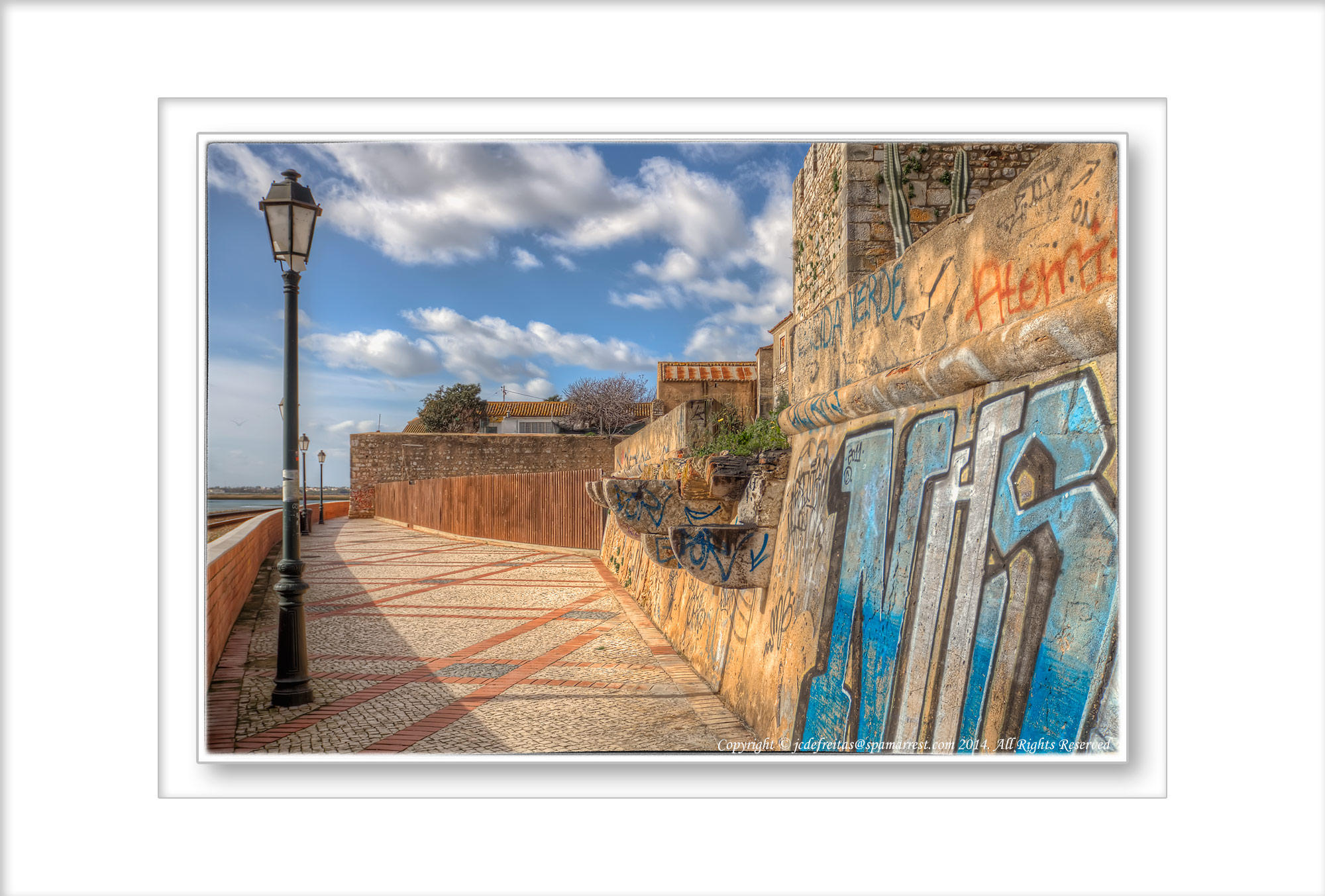 2014 - Street Graffiti Outside of the Castle Walls - Faro, Algarve - Portugal