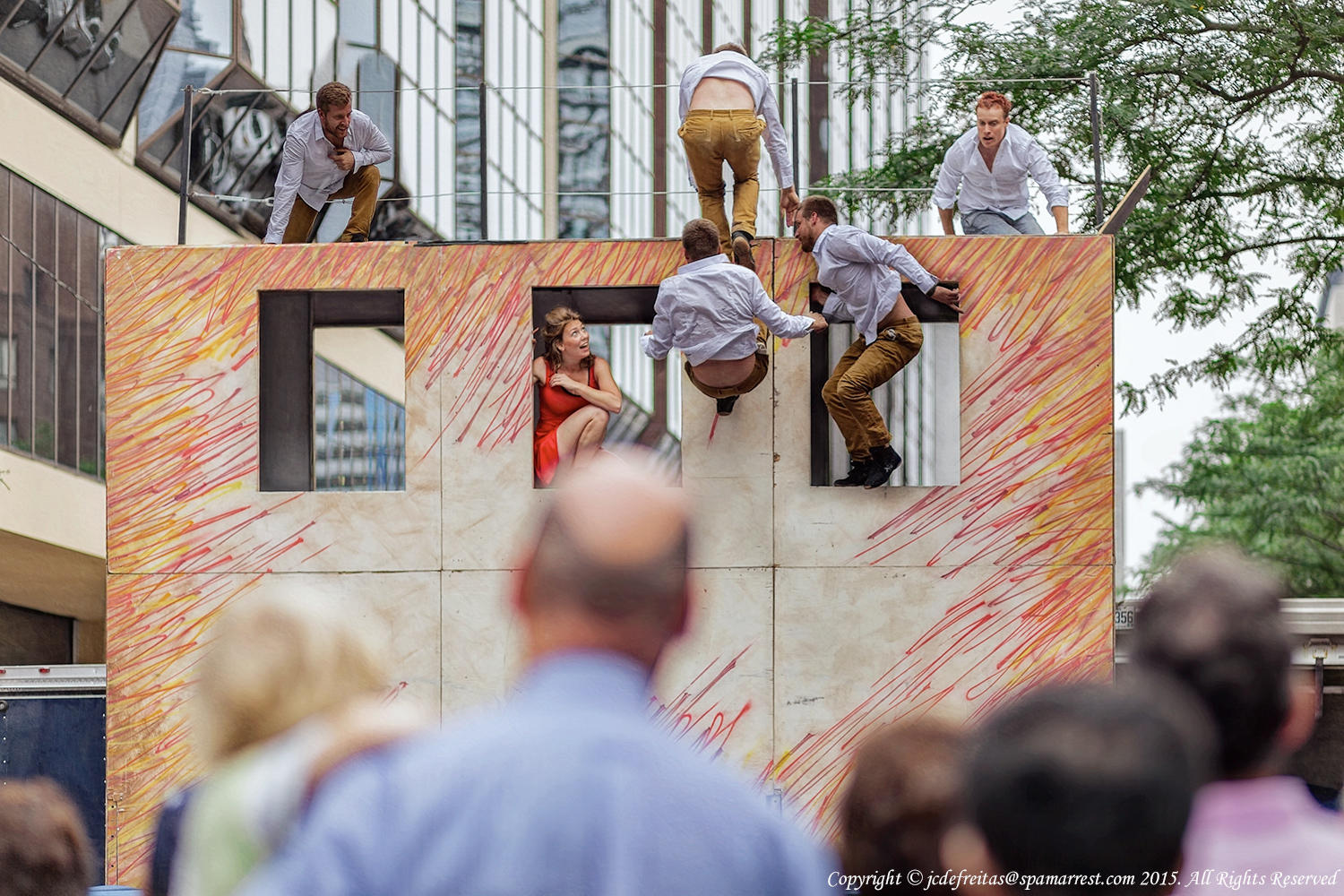 2015 Catwall Acrobats Trampo Wall - Buskerfest Toronto, Ontario - Canada