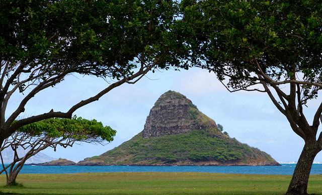 Mokolii Island, also known as Chinamans Hat