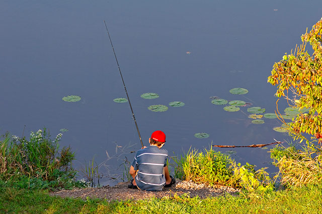Solitary fishing