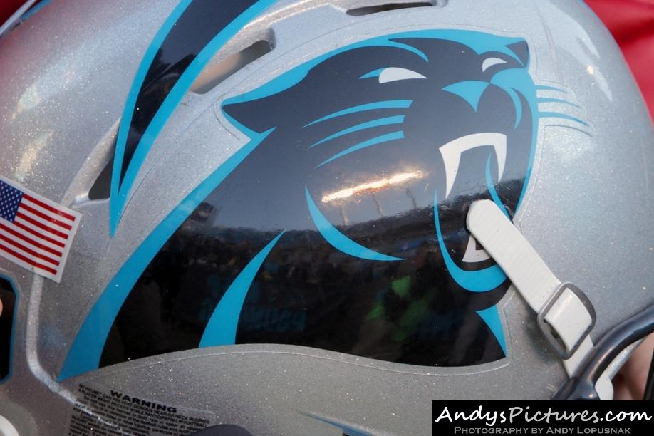 Carolina Panthers football helmet