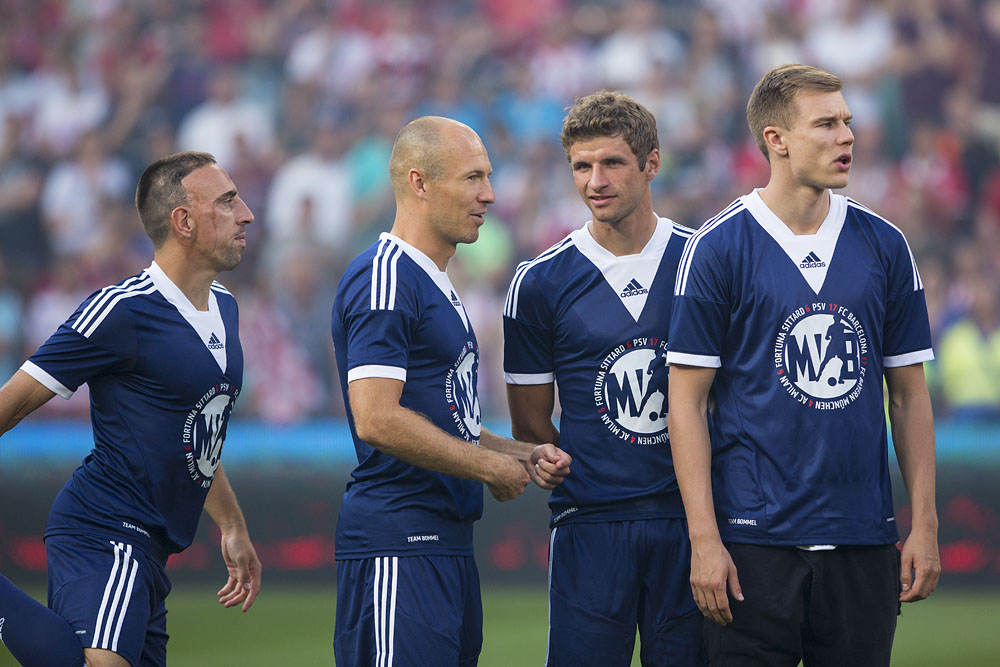 Franck Ribry, Arjen Robben, Thomas Mller and Holger Badstuber