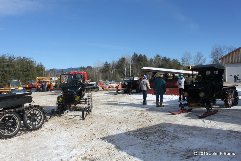 Snowmobile in the Yard