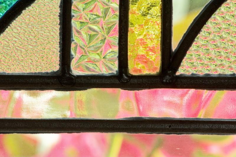 Stained Glass and Flowers