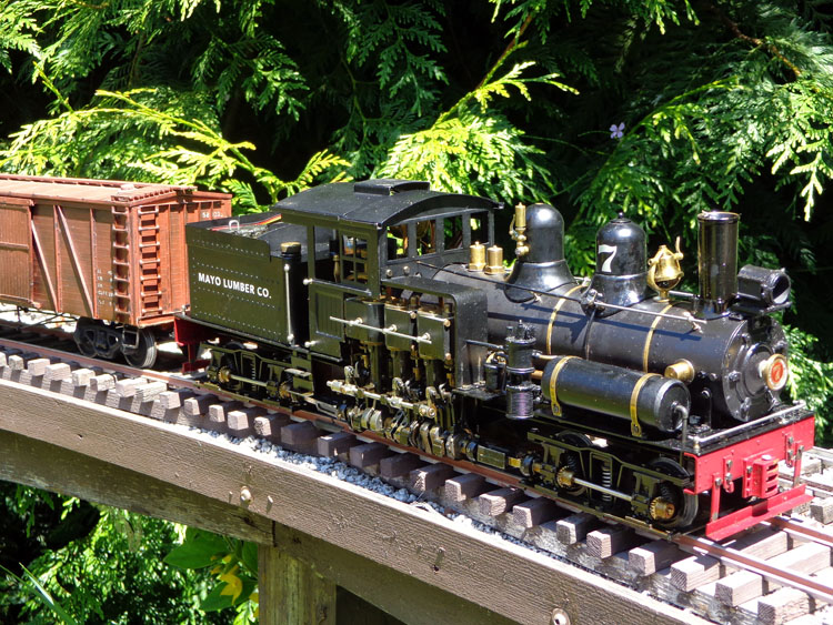 Steam train to scale