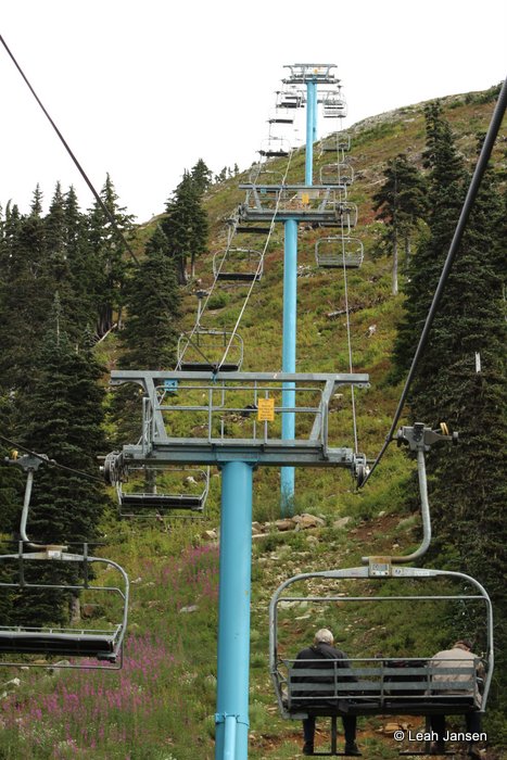 the blue chair lift