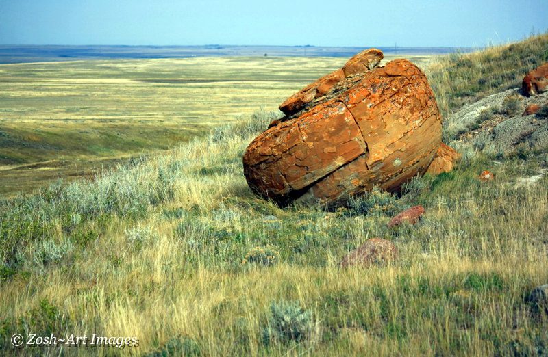 Round Red Boulder