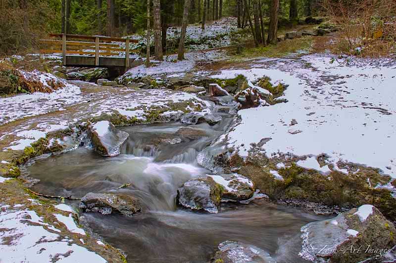 Creek Graced with Snow & Ice