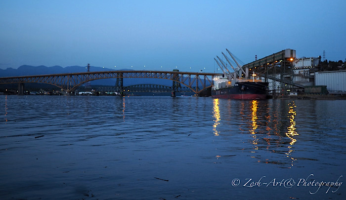 Zosia Miller  Tanker by Bridge