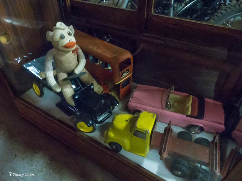 Nancy OliverShow Case of Old Toys