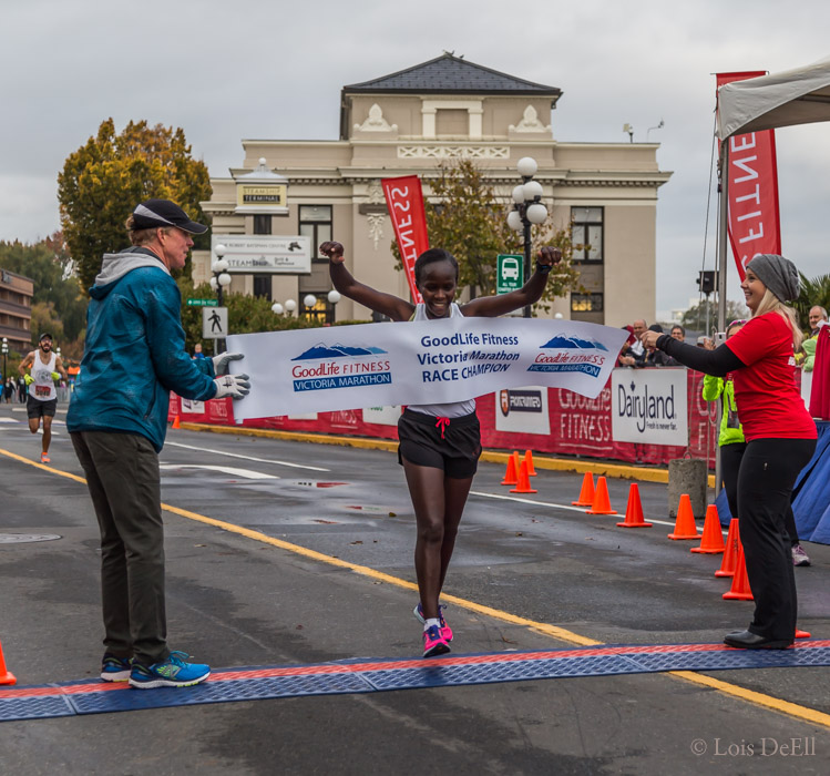 Lois DeEll<br>Half Marathon Female Winner