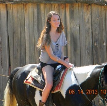 Rachel on the horse