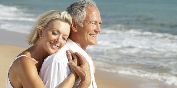 Senior Couple Enjoying Beach Holiday