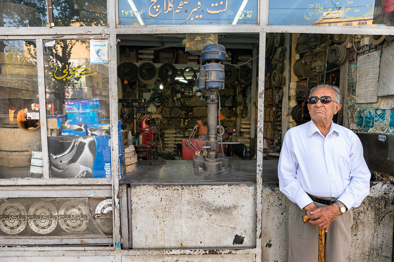 Elderly man and his shop - Shiraz