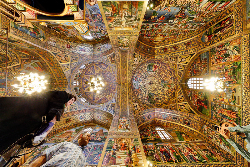 Iranian tourists in Vank - Isfahan