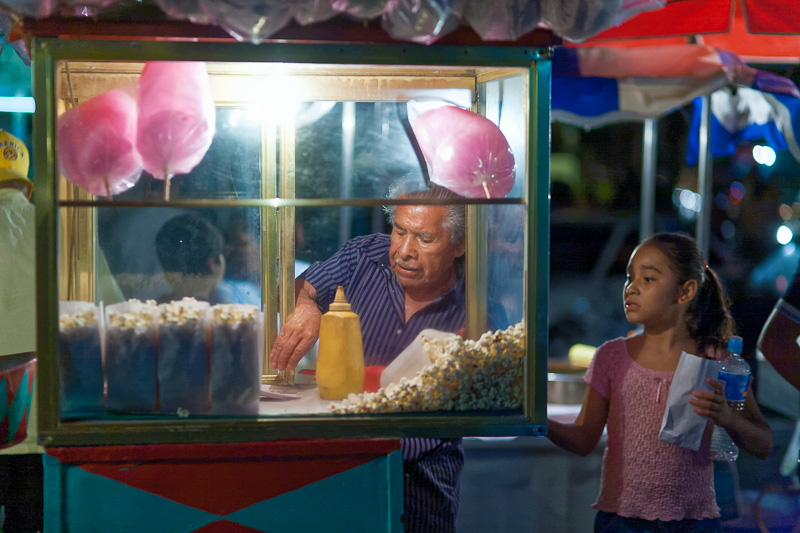 Buying popcorn