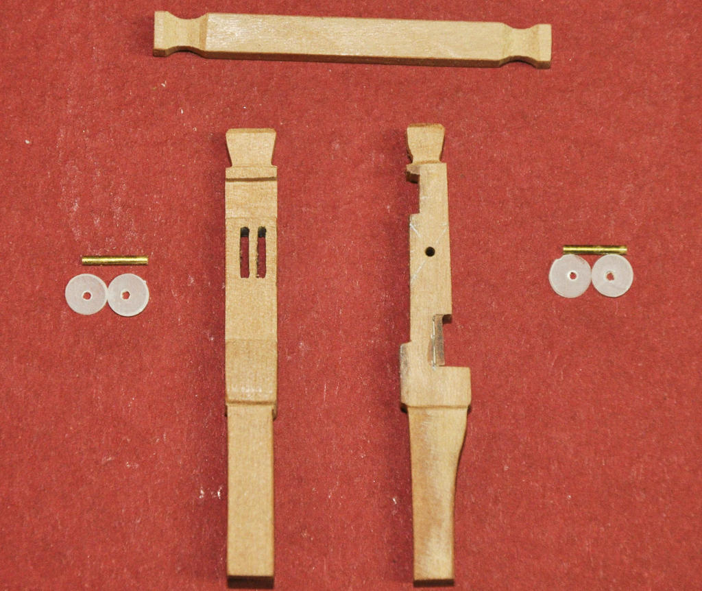 Main Topsail-Sheet Bitts under Construction