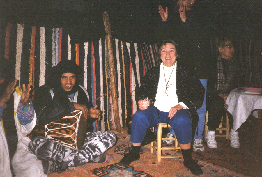 Gwenns Moroccan adventures in Bedouin tent