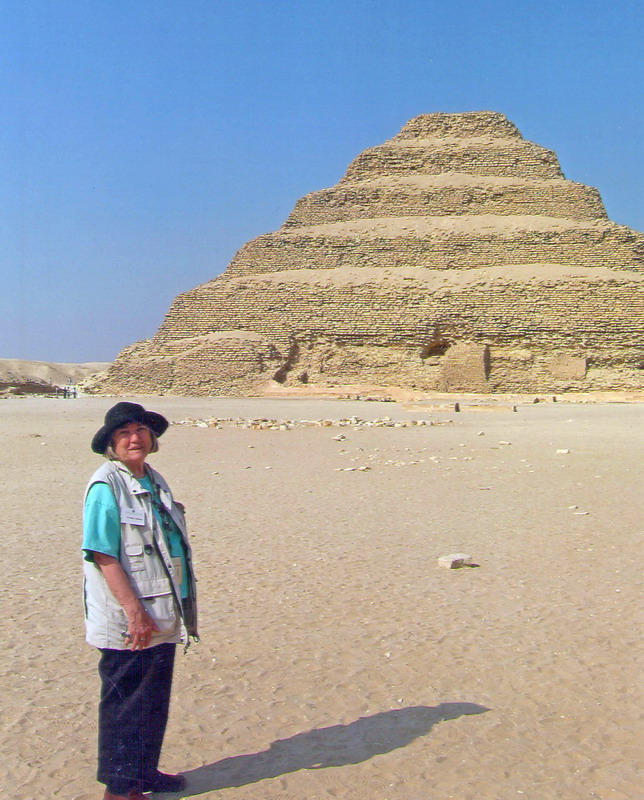 Gwenn at the Pyramids in Egypt
