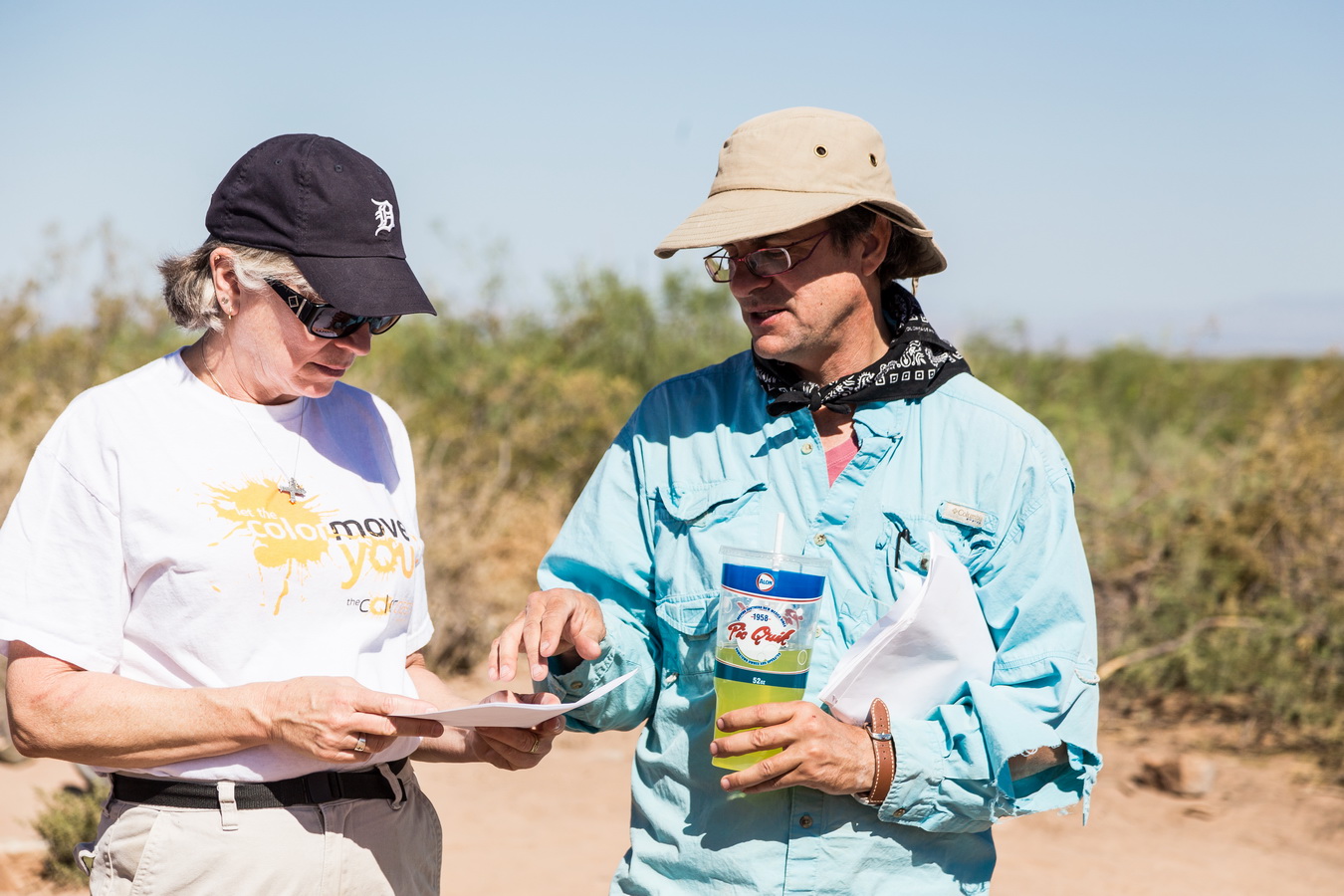 Dr. Nancy McMillan (Head NMSU Geology) and Dr. William Walker