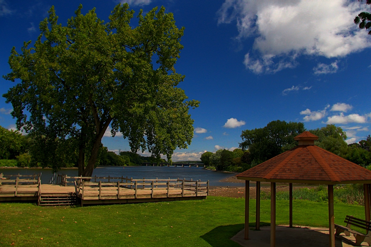 Mohawk River in HDR<BR>August 14, 2013