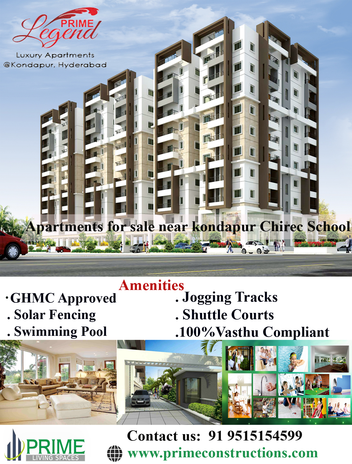 Apartments for sale in kondapur near chirec school