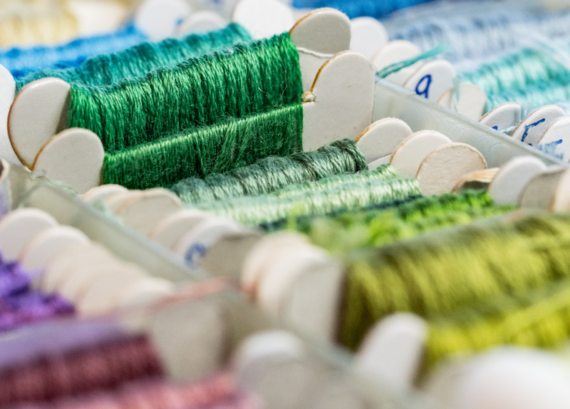 Green Embroidery Floss