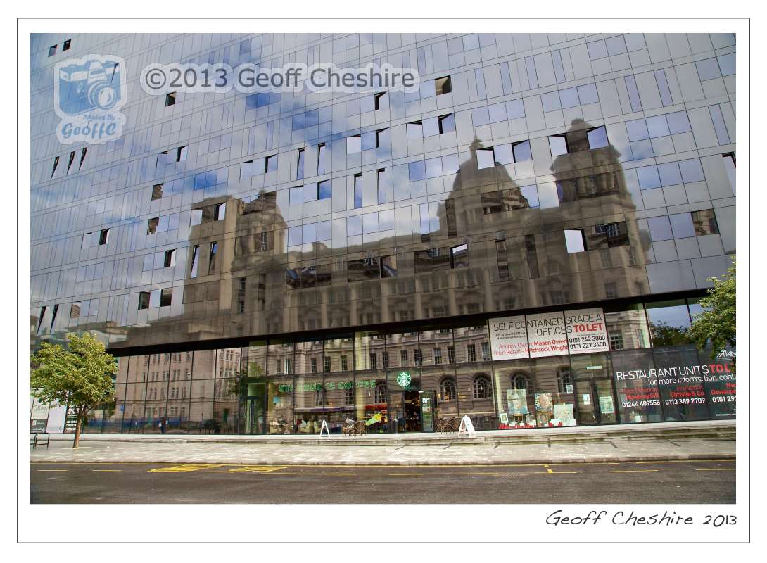 Reflections of Mersey Docks & Harbour building