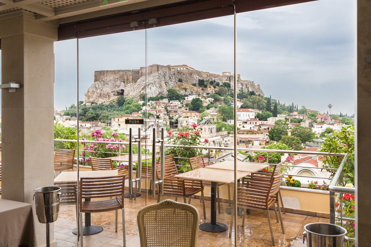 View of Acropolis from our Hotel