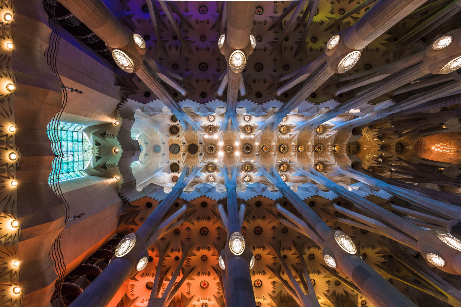 Sagrada Famlia Nave Ceiling