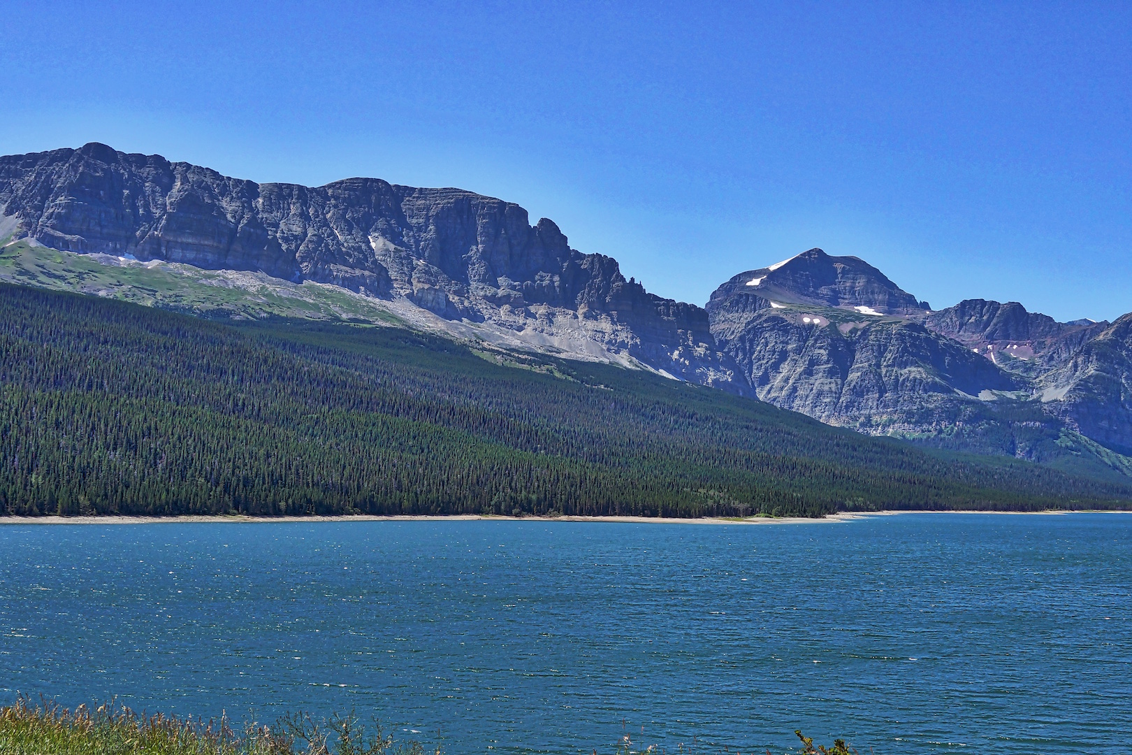 Wynn Mountain (8404 ft) on Lake Sherburne