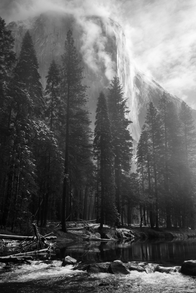 El Capitan above the Merced