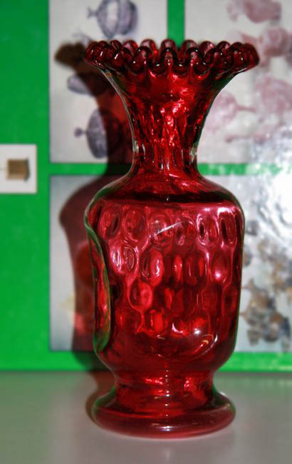 Fenton Pinch Vase - December 10, 2013