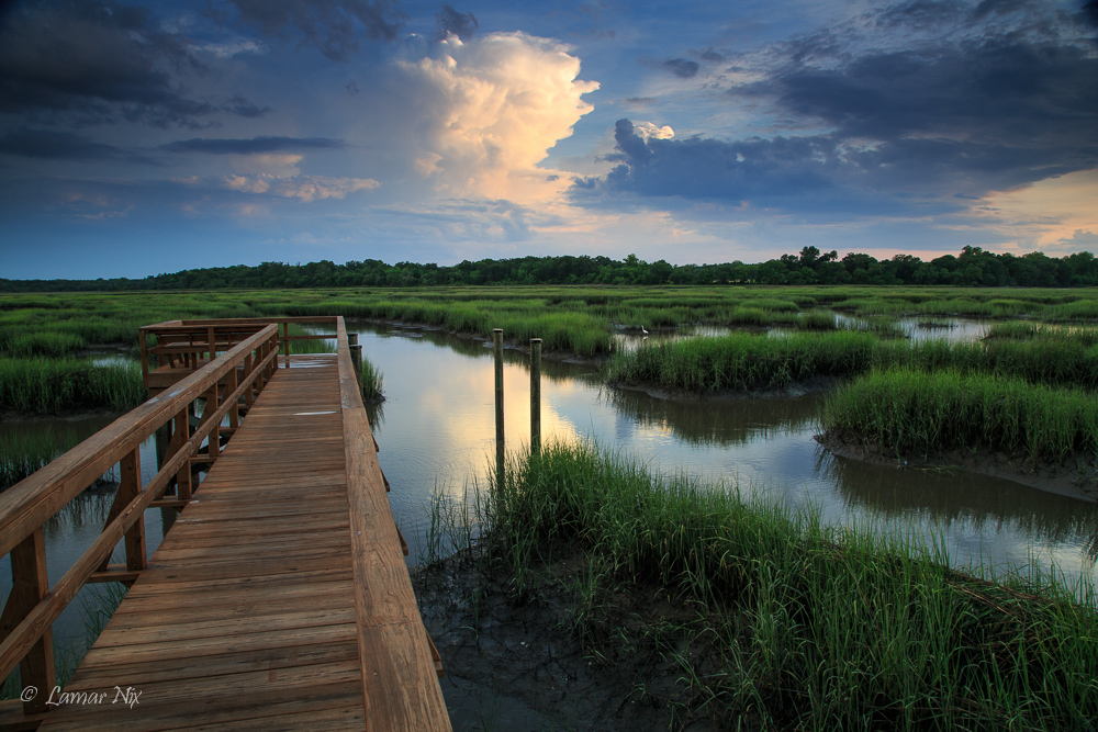 Evening Clouds over Creek