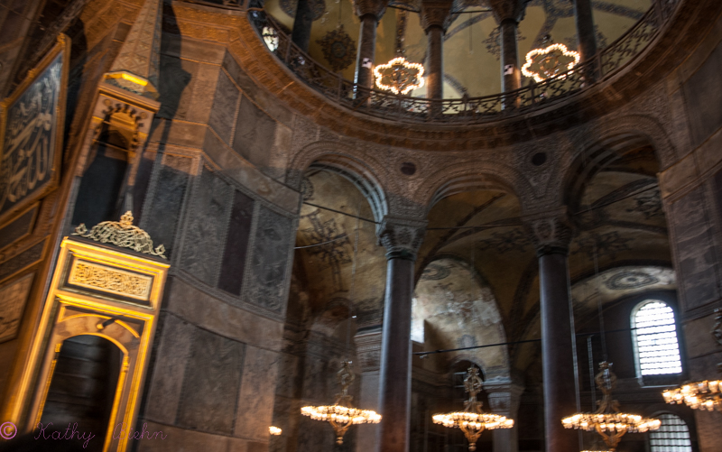 Inside St. Sophias Mosque