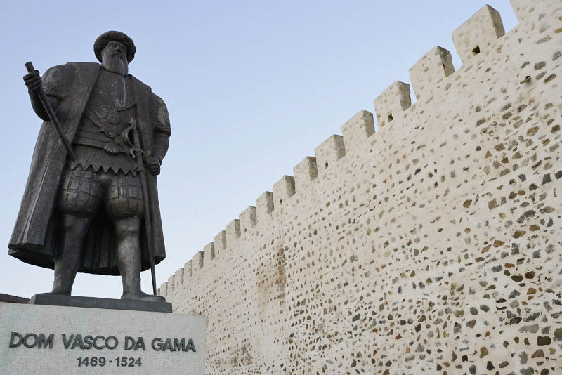 Vasco da Gama statue, Sines, Portugal