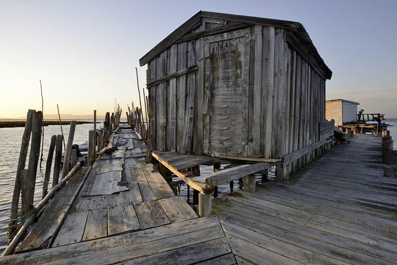 Carrasqueira palafitte pier, Portugal