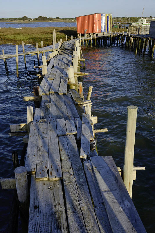 Carrasqueira palafitte pier, Portugal