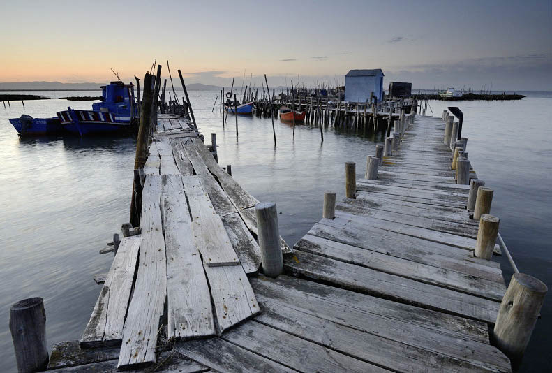 Carrasqueira palafitte pier, Portugal