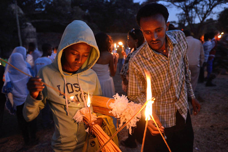 Timkat (Epiphany celebration) at Gondar