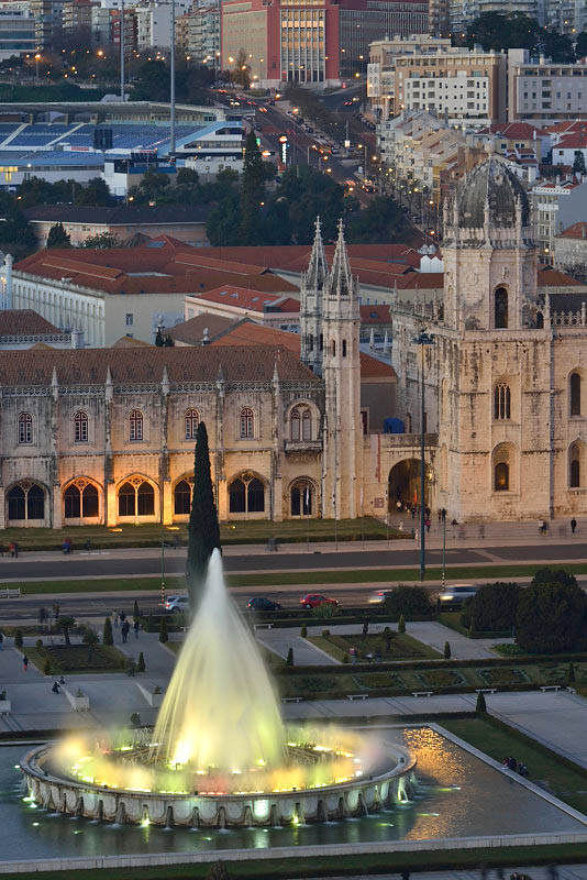Jerninos Monastery from the top of Padro dos Descobrimentos