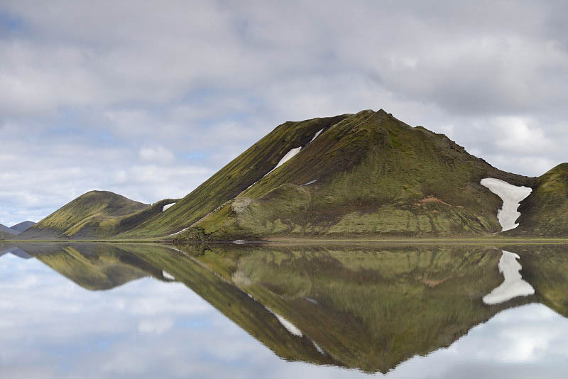 Lake by the side of the Road F208 near Landmannalaugar