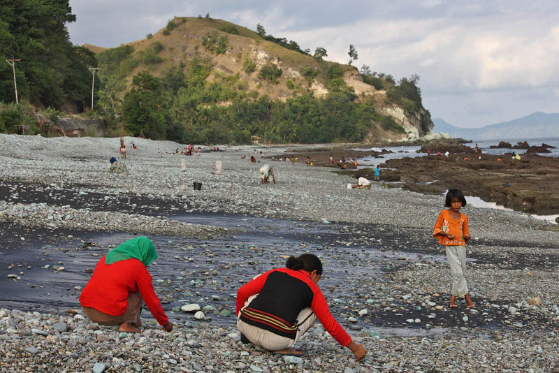 Blue Stone Beach, Flores Island, Indonesia