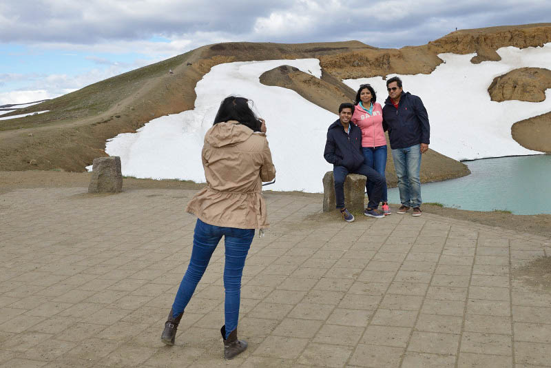 Vti crater in Krafla, Mvatn area