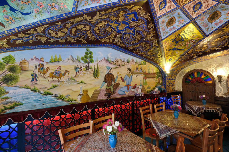 Esfahan, traditional teahouse near Vank Cathedral