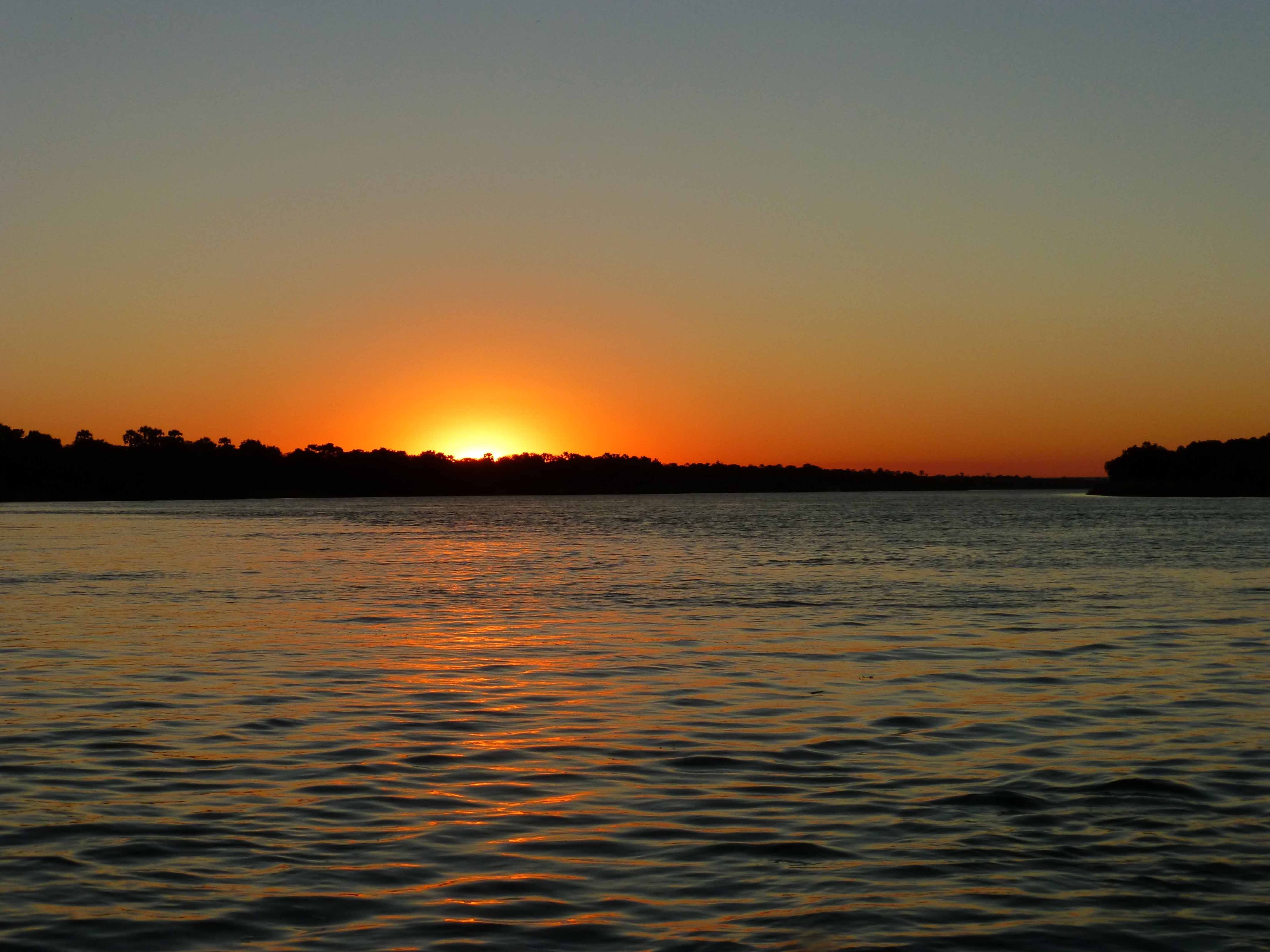 Sunset on the Upper Zambezi River