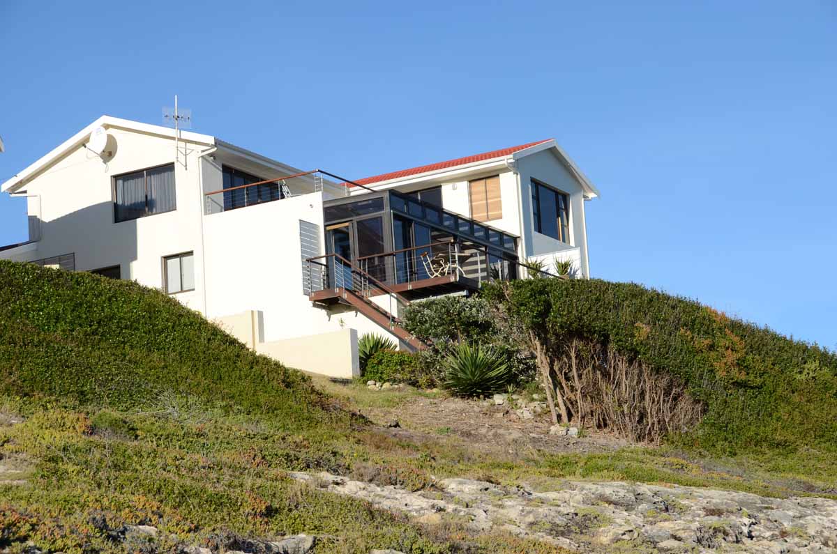 THE CLIFF LODGE FROM THE SEA SIDE